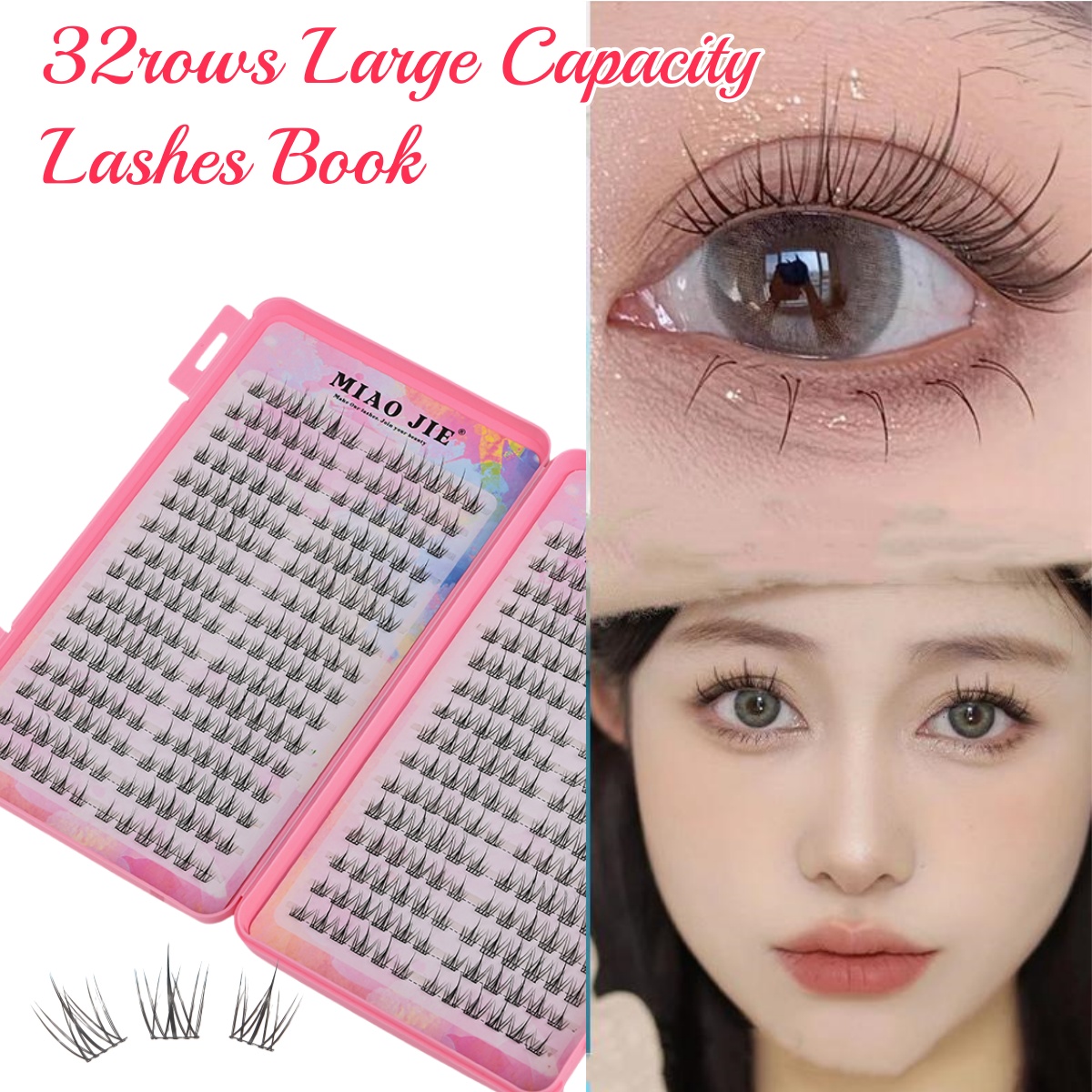 Eyelash Extension For Men - Buku Bulu Mata Manga 32 Rows,