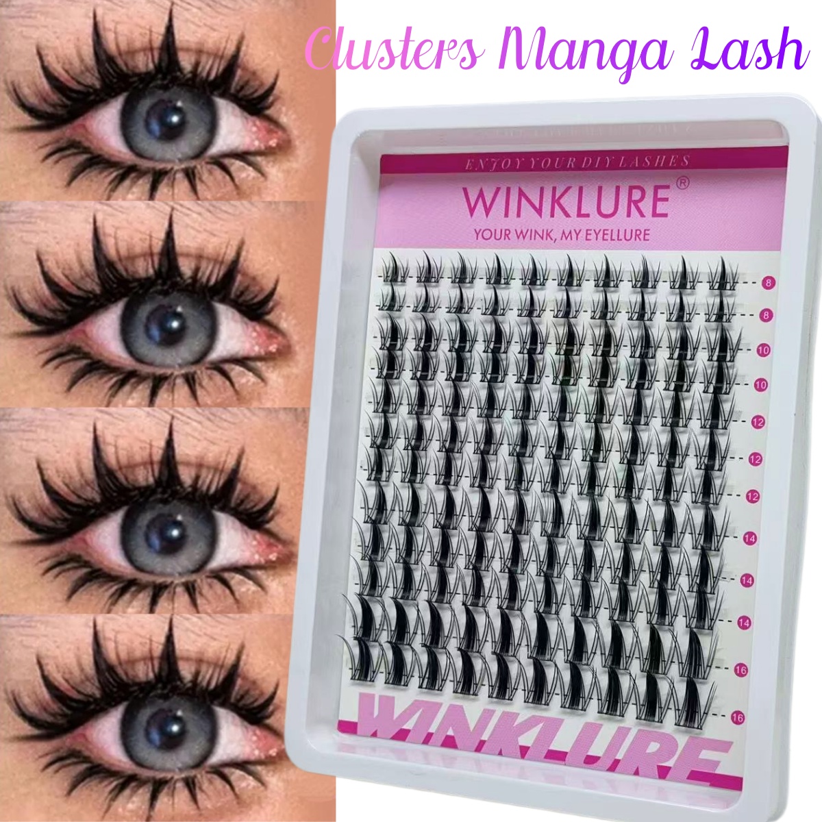 Eyelash Extension Anime - WINKLURE Manga Lash Clusters Kit Bulu