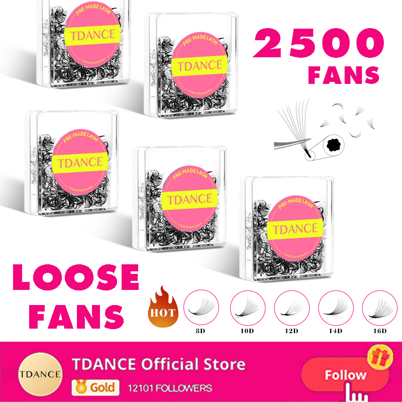 Eyelash Extension Medium - TDANCE 2500 penggemar dasar runcing kipas