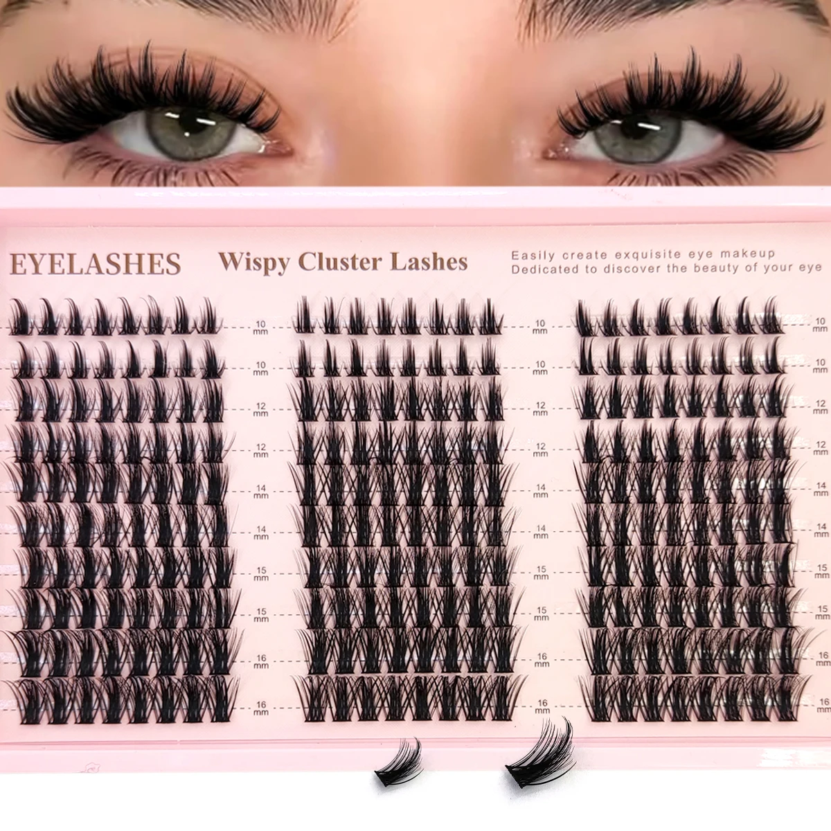 Eyelash Extension Anime - AMSDCN Manga Lash Clusters Wispy Fairy