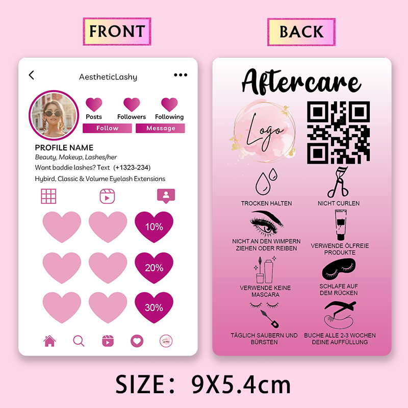Kartu loyalitas kustom dengan  - Eyelash Extension Aftercare ulasan dan harga