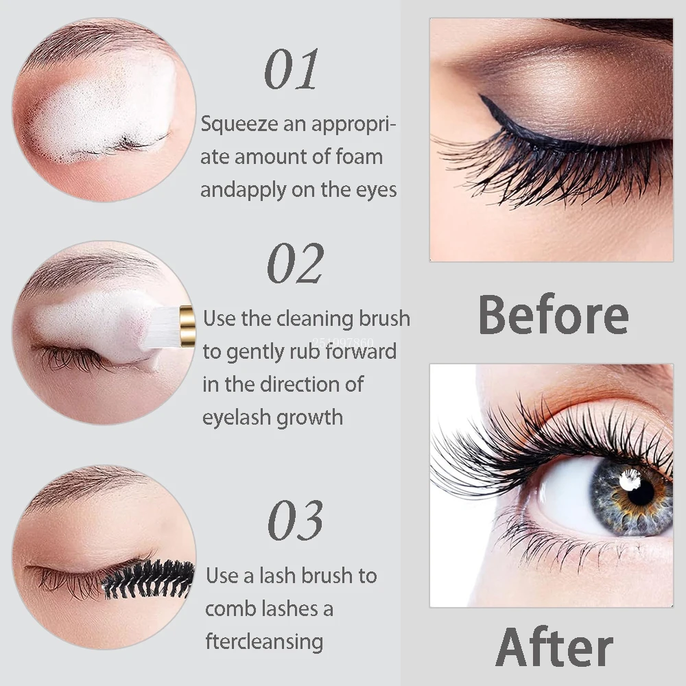 Set alat pembersih bulu mata 6 - Eyelash Extension Aftercare ulasan dan harga