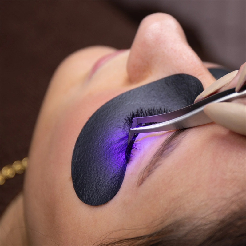50 Pasang Bantalan Hitam UV da - Eyelash Extension With Glasses ulasan dan harga