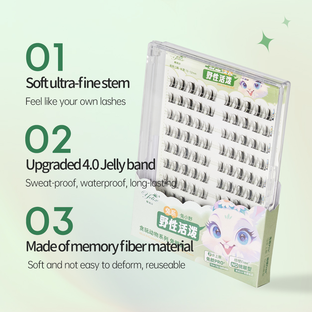 Yelix Bulu Mata Palsu Tanpa Le - Eyelash Extension No 10 ulasan dan harga