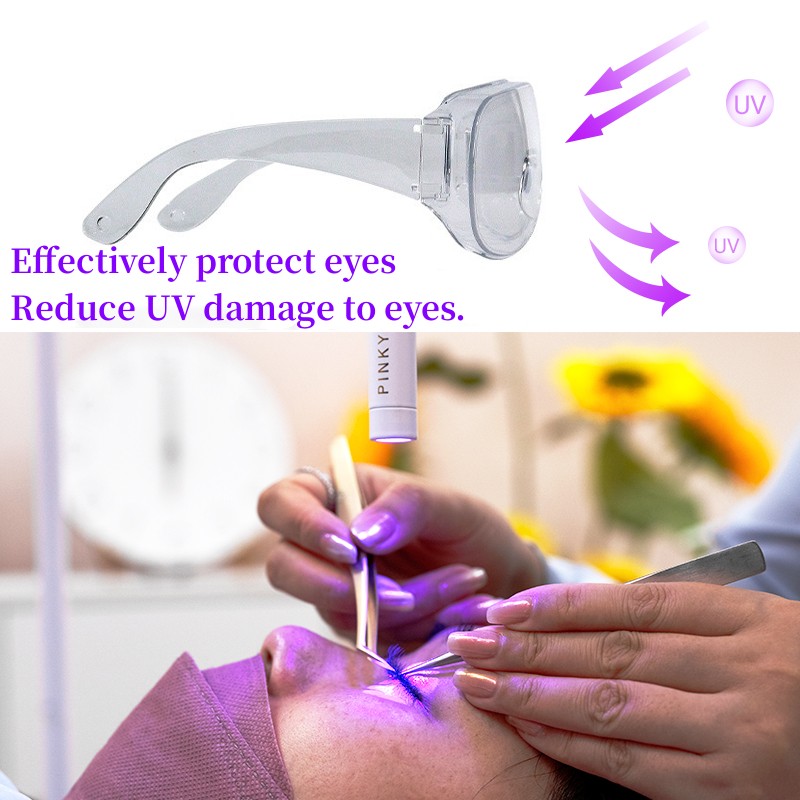 Kacamata Pelindung UV Lem Bulu - Eyelash Extension With Glasses ulasan dan harga
