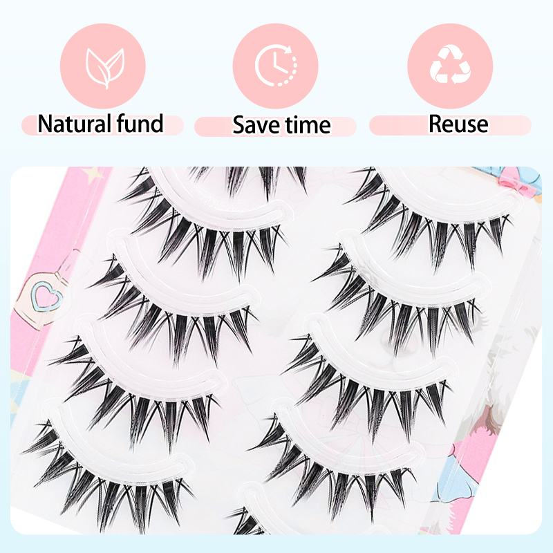 5 Pasang Bulu Mata Palsu Manga - Eyelash Extension Doll Eye ulasan dan harga