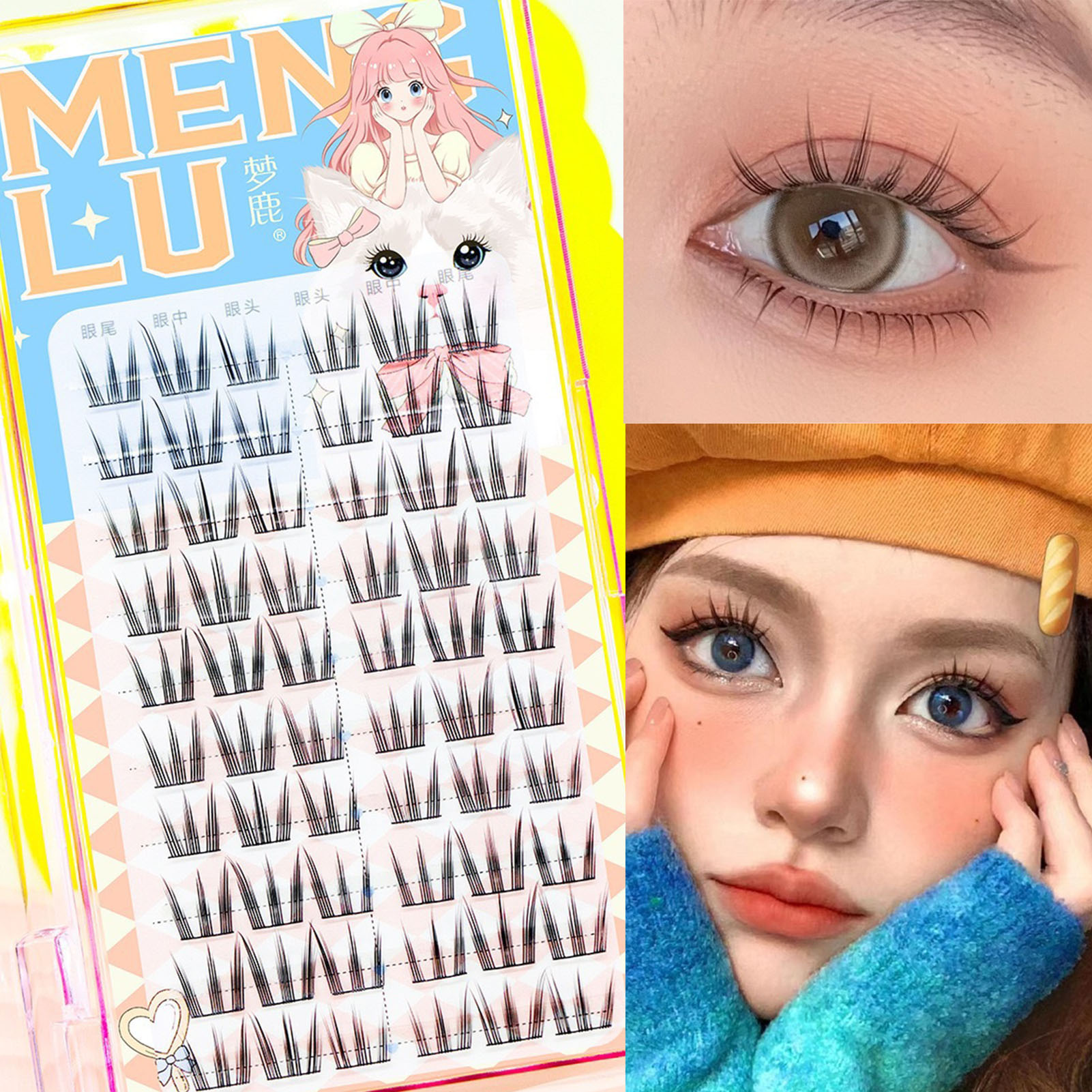 10 Baris Bulu Mata Palsu Bunga - Eyelash Extension In Chinese ulasan dan harga