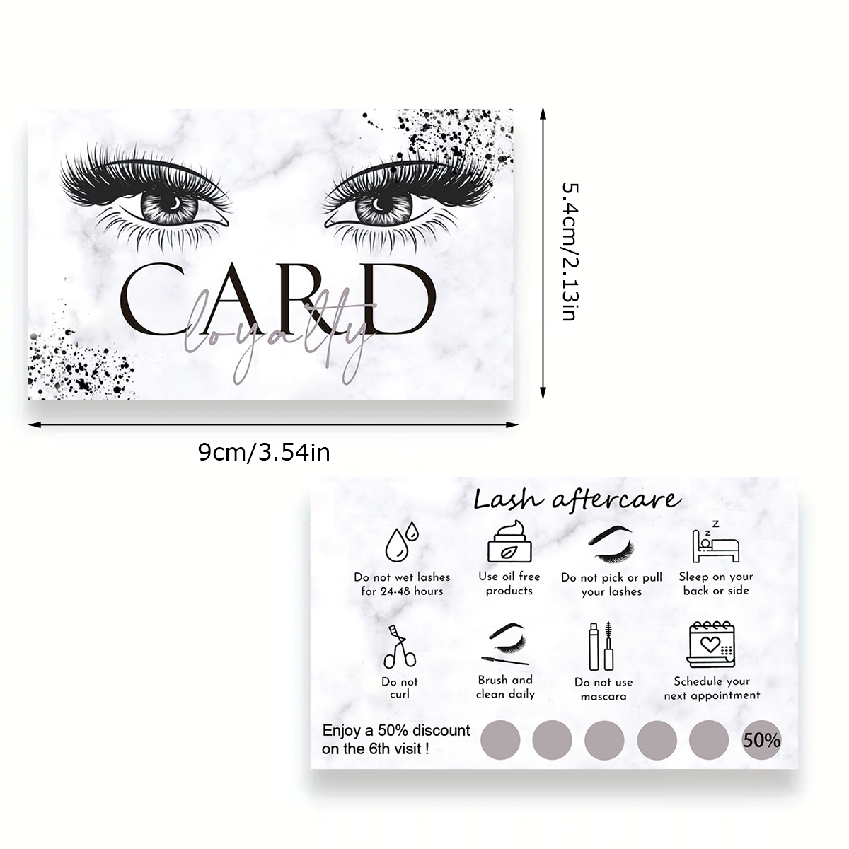 50 buah/lot bulu mata marmer A - Eyelash Extension Aftercare ulasan dan harga