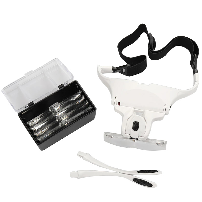 Kacamata pembesar 5 lensa lamp - Eyelash Extension With Glasses ulasan dan harga