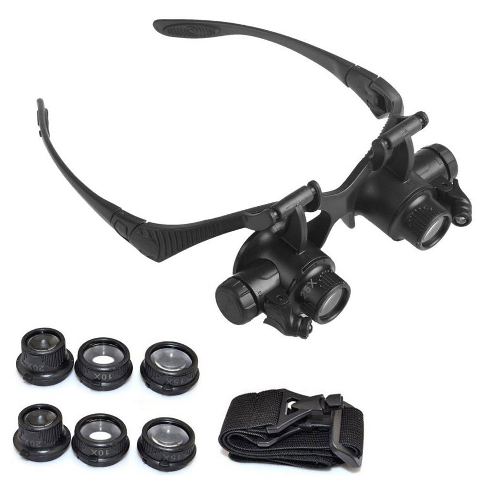 Kacamata pembesar lampu LED, k - Eyelash Extension With Glasses ulasan dan harga