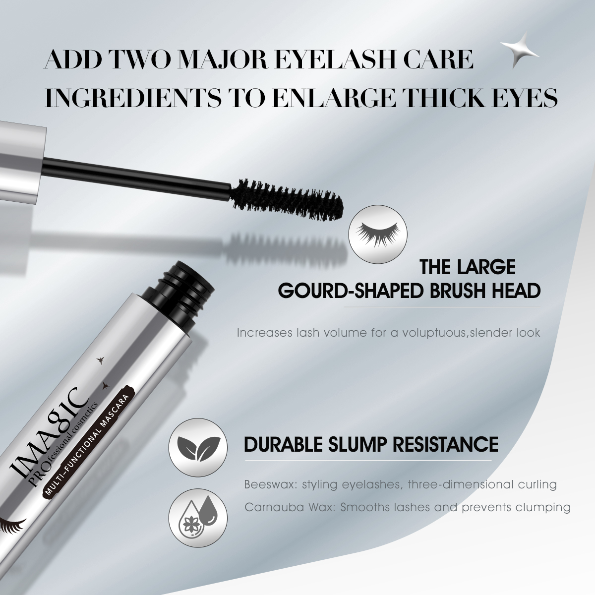 IMAGIC Maskara Hitam 4D Serat  - Eyelash Extension Images Free ulasan dan harga