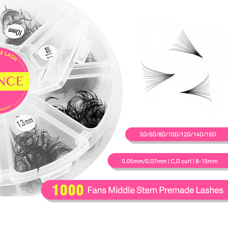 TDANCE 1000 penggemar longgar  - Eyelash Extension Medium ulasan dan harga